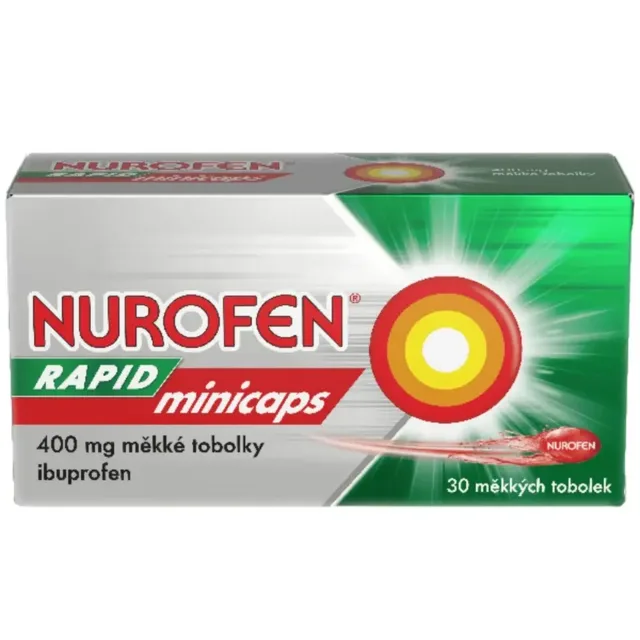 NUROFEN Rapid minicaps 400mg 30 měkkých tobolek