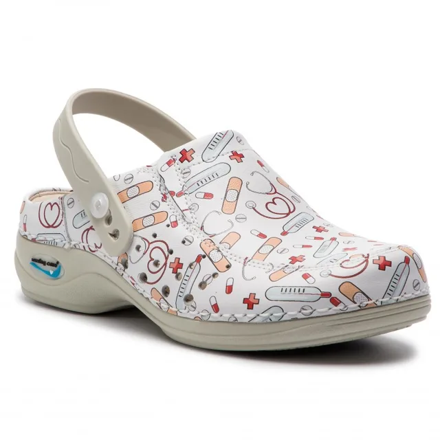 Nursing Care BERLIM WG4APF25 pracovní kožená pratelná obuv unisex health 10, vel: 43