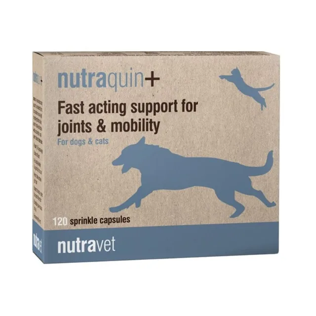 NUTRAVET Nutraquin+ 120 kapslí na klouby pro psy a kočky