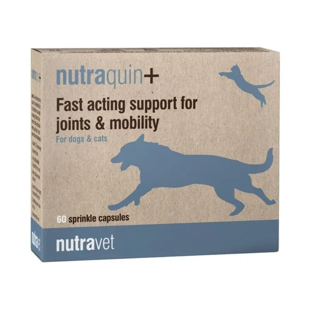 NUTRAVET Nutraquin+ 60 kapsułek na stawy dla psów i kotów