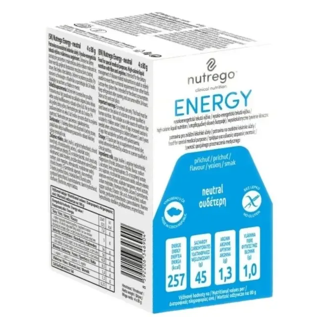 Nutrego ENERGY s příchutí neutral 4×80 g