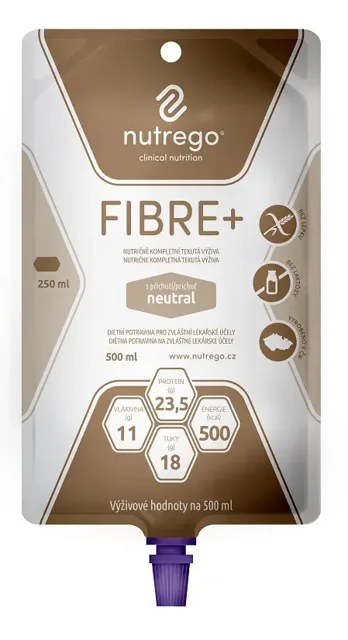 Nutrego Fibre+ s příchutí neutral por.sol.12 x 500 ml