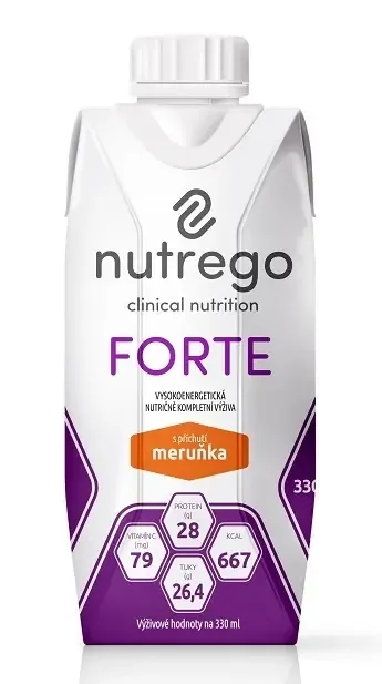Nutrego FORTE s příchutí meruňka por.sol.12 x 330 ml