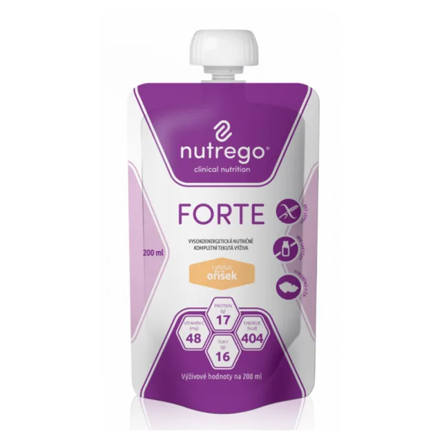 NUTREGO FORTE Výživa oříšek 12 x 200 ml