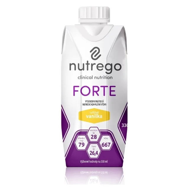 NUTREGO FORTE Výživa vanilka 12 x 330 ml