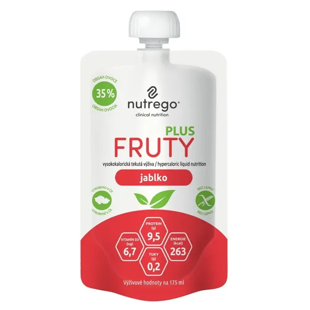 Nutrego Fruty Plus jablko por.sol. 4 x 175 ml