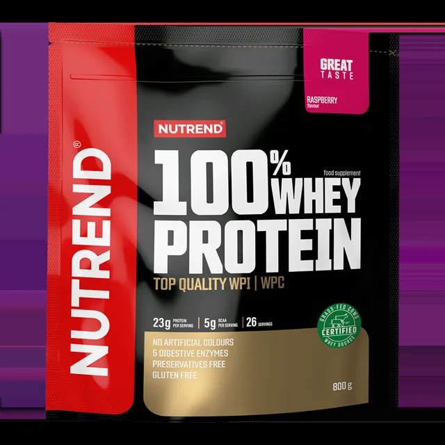 Nutrend 100% Whey Protein raspberry 800 g