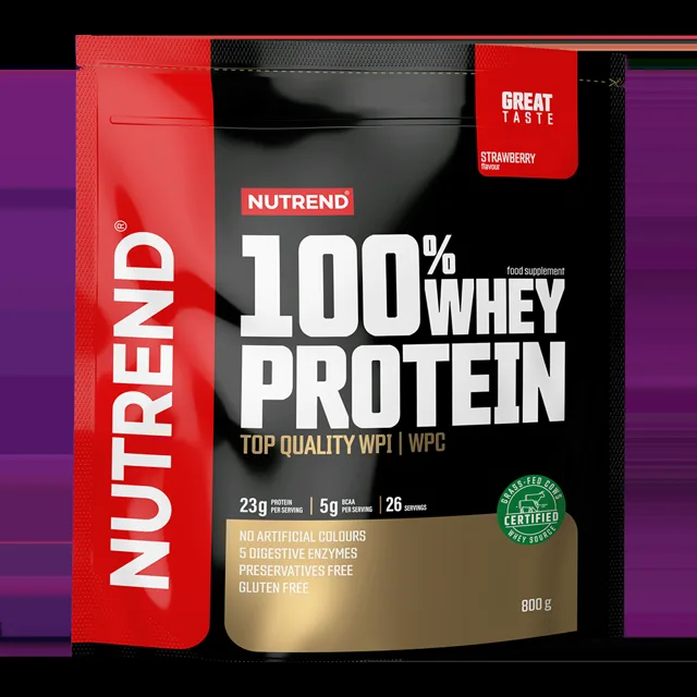 Nutrend 100% Whey Protein strawberry 800 g