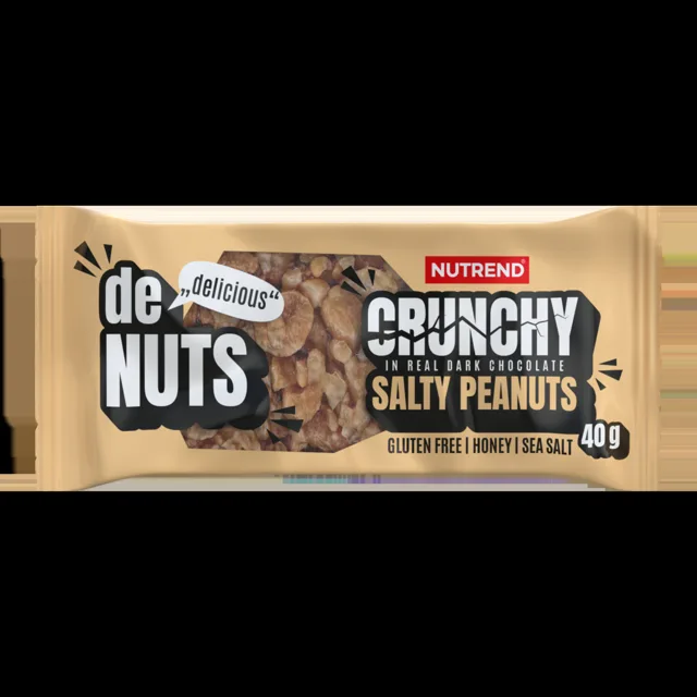 Nutrend DeNuts Crunchy slané arašídy 40 g