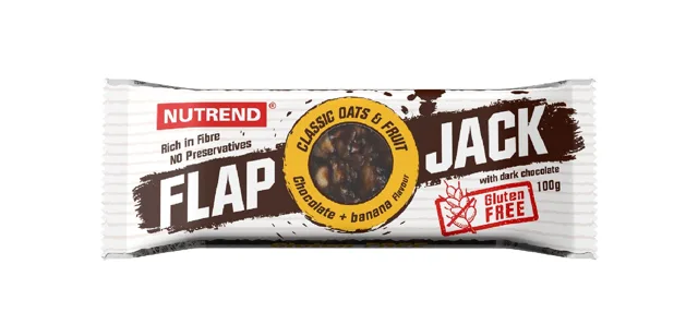 Nutrend Flapjack čokoláda + banán s hořkou čokoládou 100 g