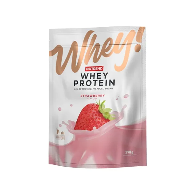 NUTREND Whey! whey protein jahoda 390 g