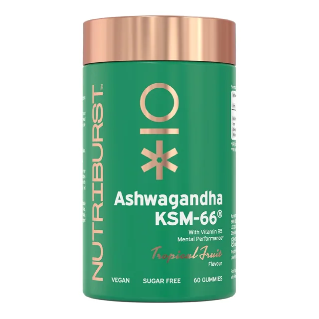 Nutriburst Premium Ashwagandha KSM-66 gummies 60 ks lesní ovoce
