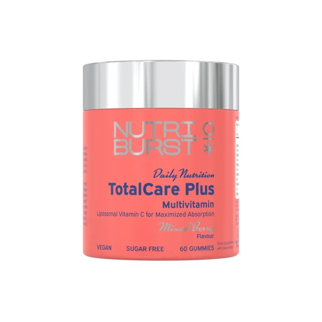 Nutriburst TotalCare Plus multivitaminoví gummies s vitamíny 60 ks lesní ovoce