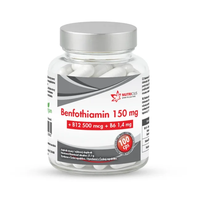 Nutricius Benfothiamin 150 mg 100 kapslí