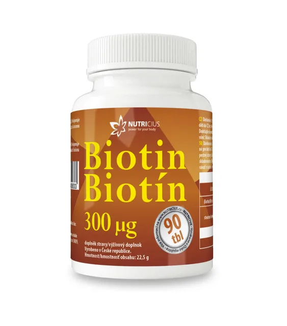 Nutricius Biotin 300µg 90 tablet