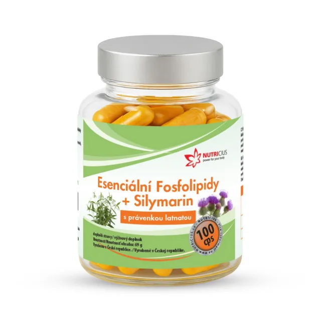 Nutricius Esenciální Fosfolipidy + Silymarin 100 kapslí