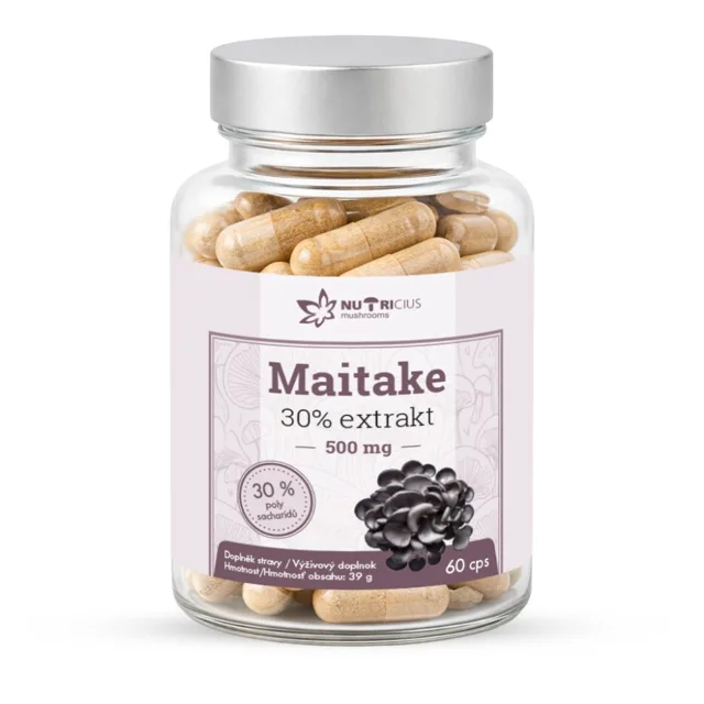 Nutricius Maitake 30% extrakt 500 mg 60 kapslí