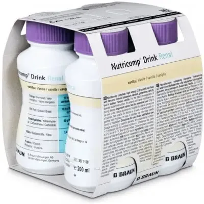Nutricomp Drink Renal Vanilka 4x200ml