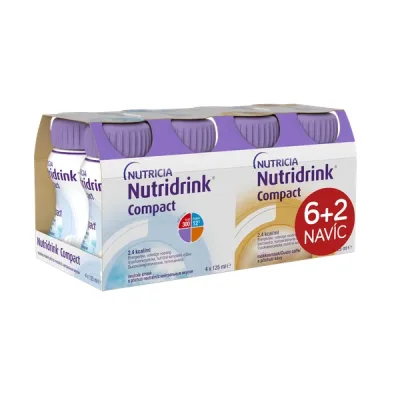 Nutridrink Compact 6+2 (neutral-káva) 8x125ml