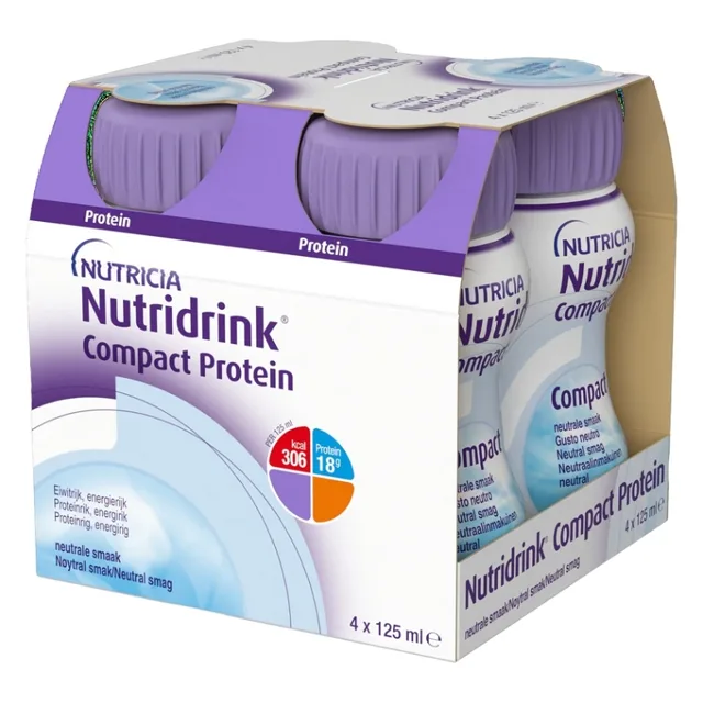 NUTRIDRINK Compact protein s příchutí neutrání 4 x 125 ml