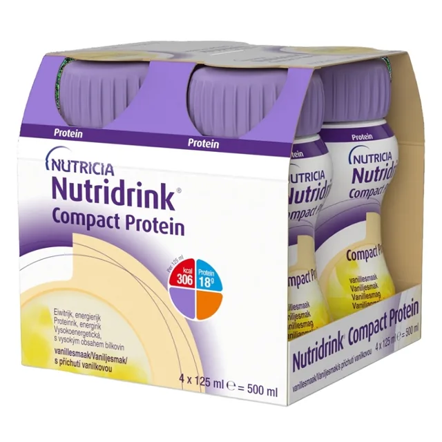 NUTRIDRINK Compact protein vanilka 4 x 125 ml