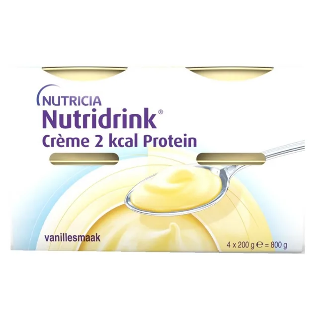 NUTRIDRINK Creme 2 kcal Protein příchuť vanilka 4 x 200 ml