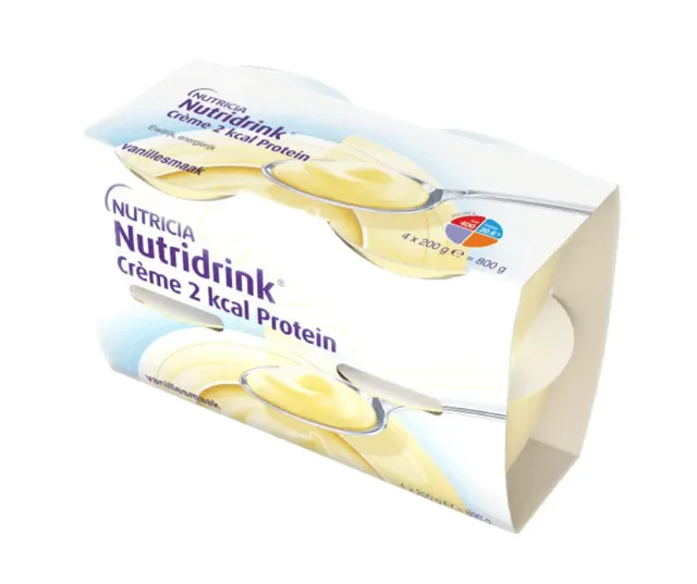 Nutridrink Creme 2 kcal Protein s př.vanilk.4x200g