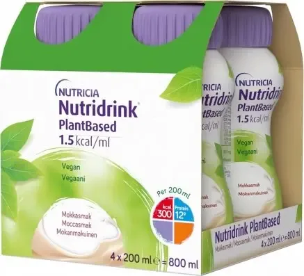 Nutridrink PlantBased s příchutí kávy 4 x 200 ml