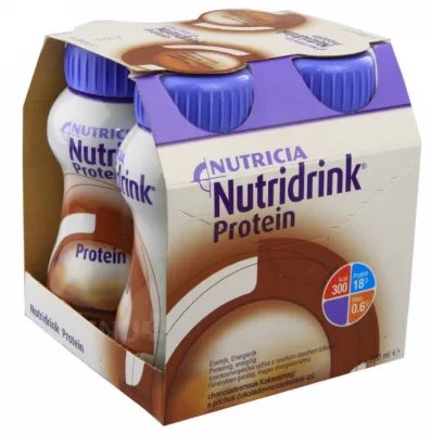NUTRIDRINK PROTEIN S PŘÍCHUTÍ ČOKOLÁDOVOU POR SOL 4X200ML