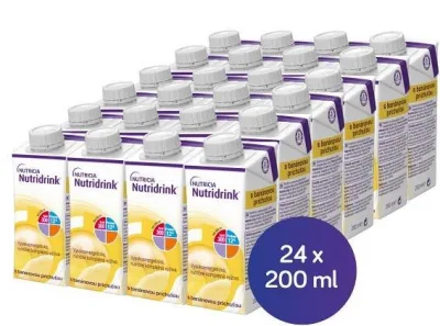 NUTRIDRINK S PŘÍCHUTÍ BANÁNOVOU POR SOL 24X200ML