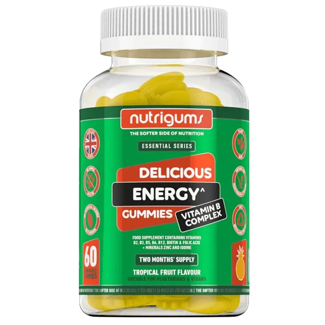 Nutrigums Energy Vitamin B Complex, 60 želé bonbónů