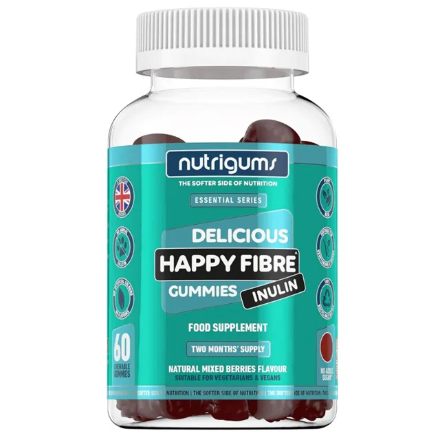 Nutrigums Happy Fibre Inulin, 60 želé bonbónů