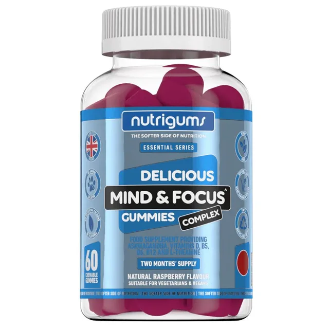 Nutrigums Mind & Focus Complex, podpora koncentrace, 60 želé bonbónů