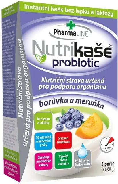 Nutrikaše probiotic meruňka a borůvka 180 g