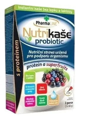 Nutrikaše probiotic protein a superfruits 3x60g