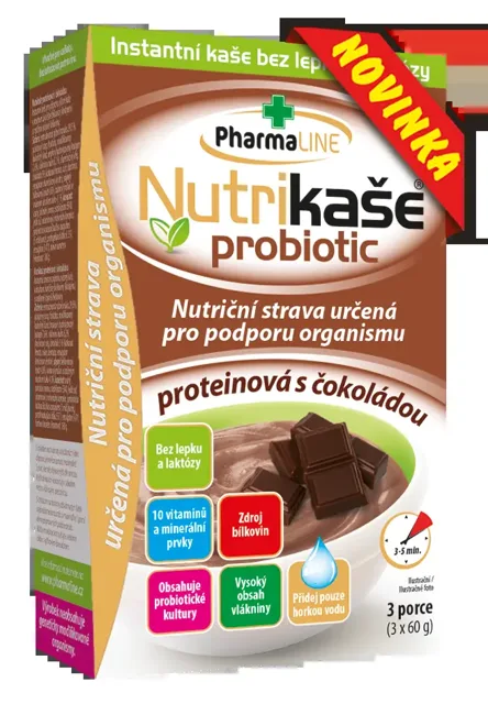 Nutrikaše probiotic proteinová s čokoládou 3x60 g