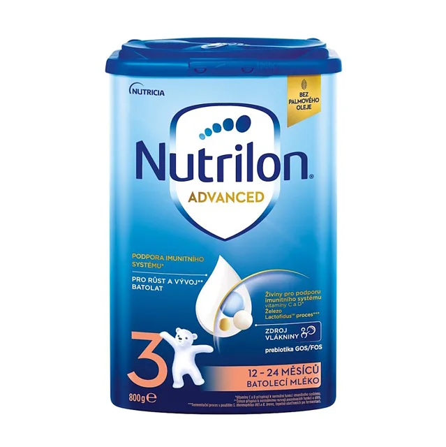 NUTRILON 3 Advanced Batolecí mléko od 12-24 měsíců 800 g