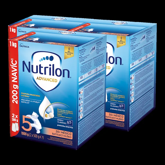 NUTRILON Advanced 5 batolecí mléko od 35. měsíců 3 x 1 kg