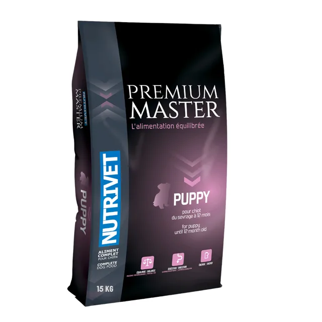Nutrivet Premium Master Puppy s kuřecím - výhodné balení: 2 x 15 kg