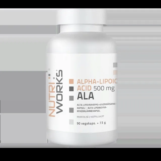NutriWorks Alpha Lipoic Acid 500mg - 90 kapslí