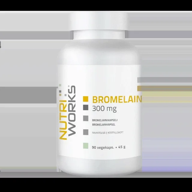 NutriWorks Bromelain 300mg - 90 kapslí