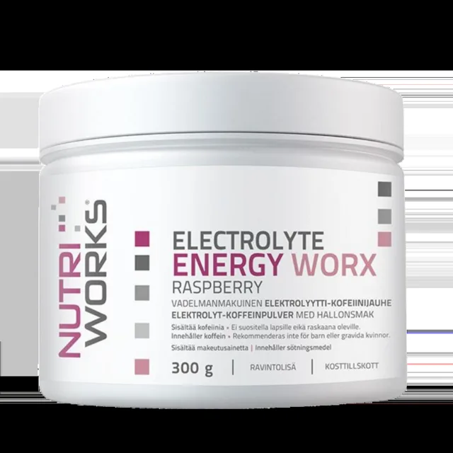 NutriWorks Electrolyte ENERGY Worx 300g - malina