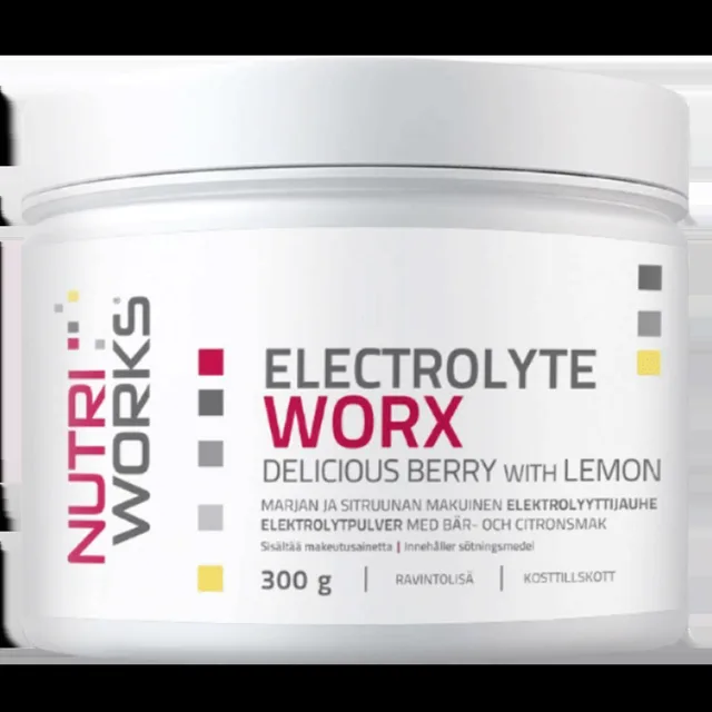 NutriWorks Electrolyte Worx NEW 300g - broskvový ledový čaj