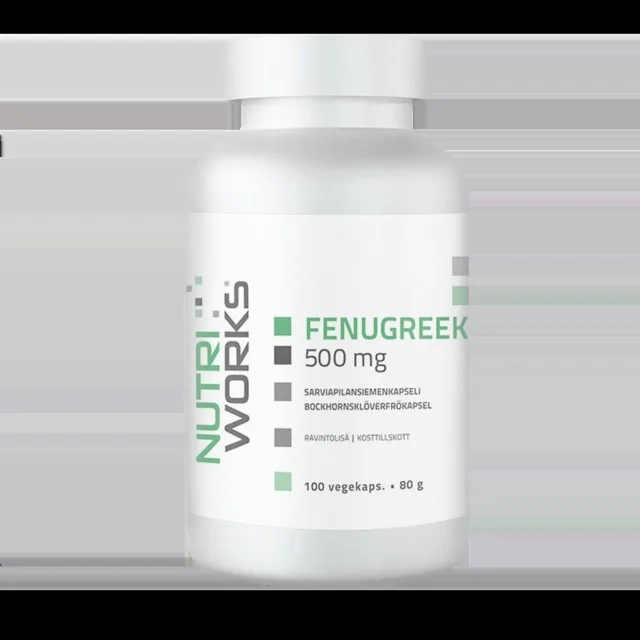 NutriWorks Fenugreek 500mg - 100 kapslí