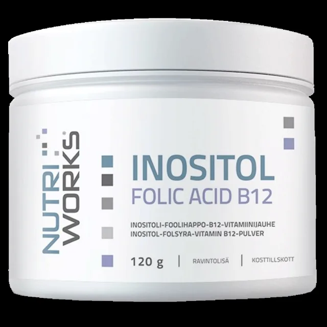 NutriWorks Inositol Folic Acid B12 - 120g