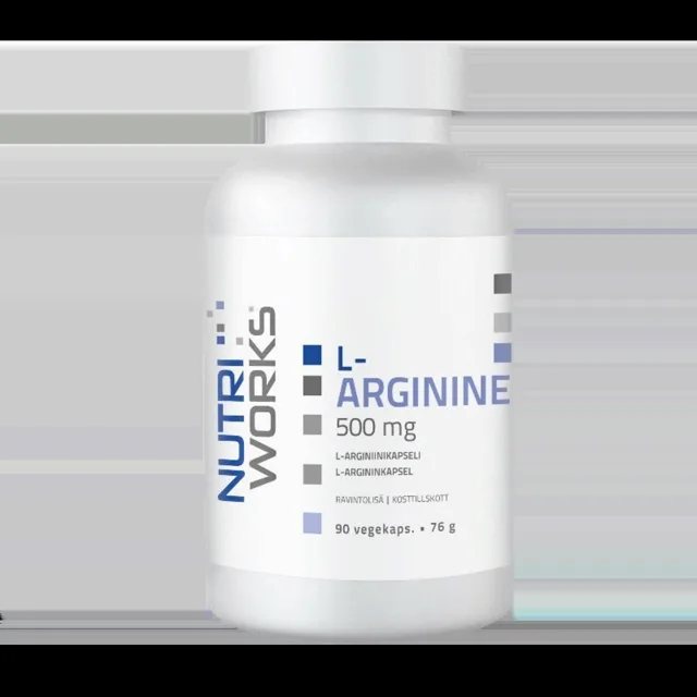 NutriWorks L-Arginine 500mg - 90 kapslí