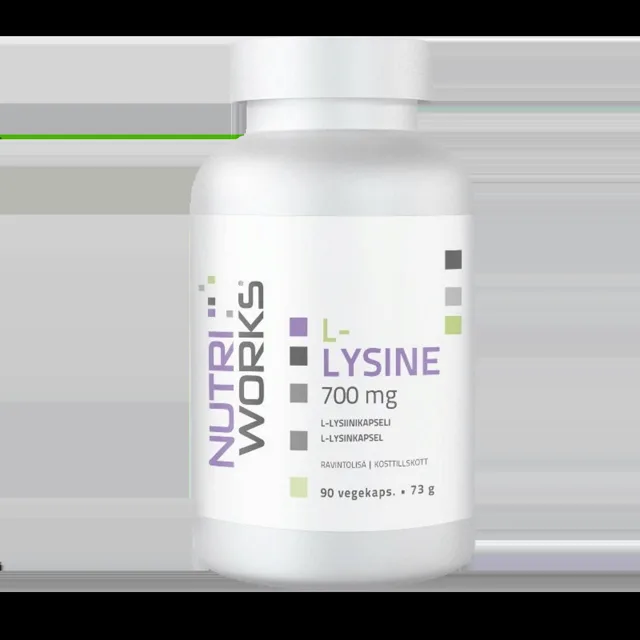 NutriWorks L-Lysine 700mg - 90 kapslí
