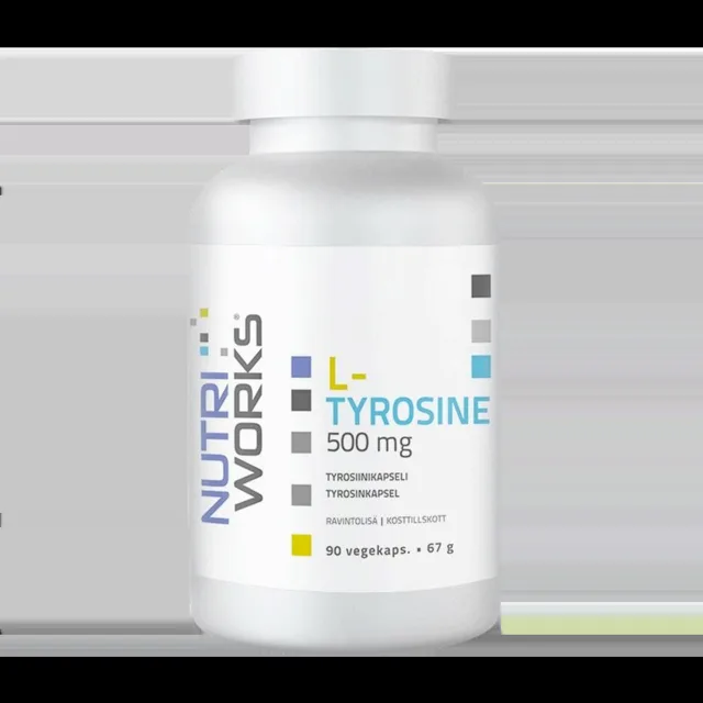 NutriWorks L-Tyrosine 500mg - 90 kapslí