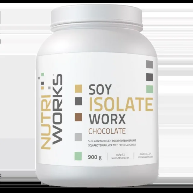 NutriWorks Soy Isolate Worx 900g - jahoda