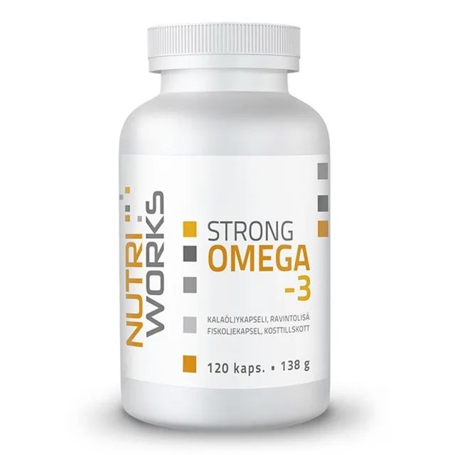 NutriWorks Strong Omega 3 120 kapslí